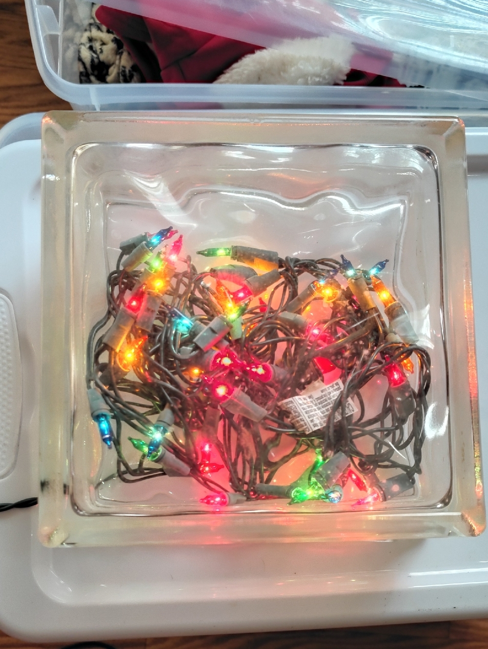 Ornament Christmas Box Lights